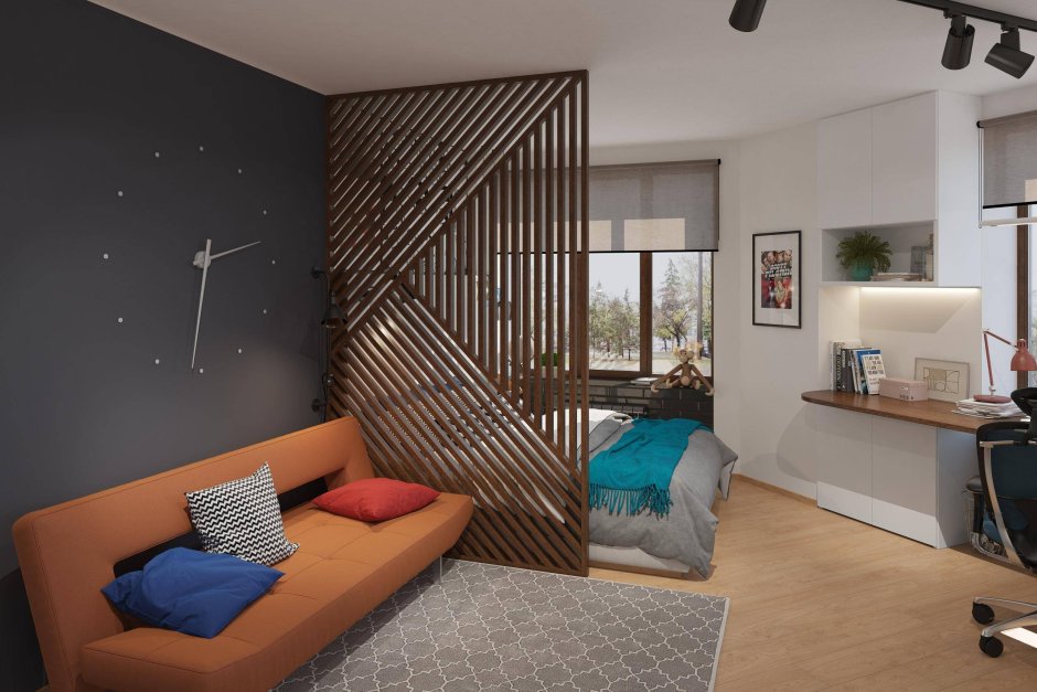 Перегородки в подростковой комнате