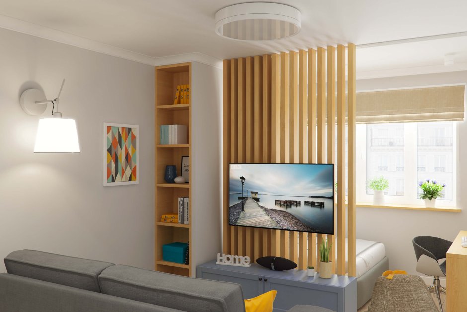 Разделение комнаты перегородкой