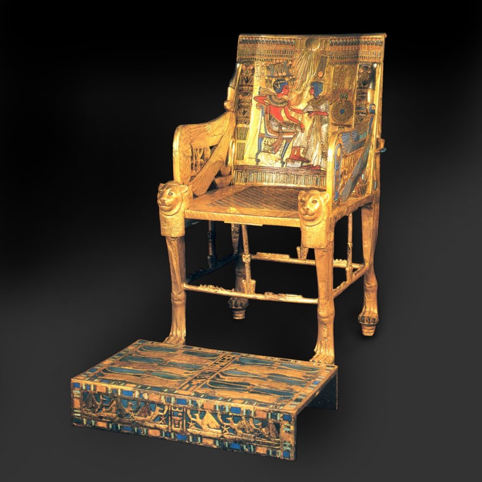 Каирский музей трон Тутанхамона
