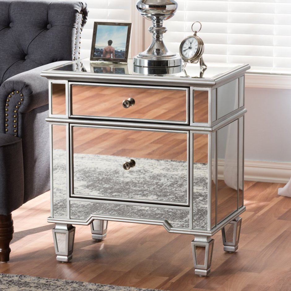 Laura Ashley Mirrored Furniture тумбочка зеркальная