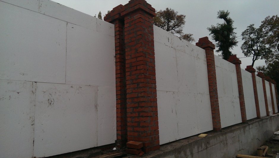 Забор под штукатурку