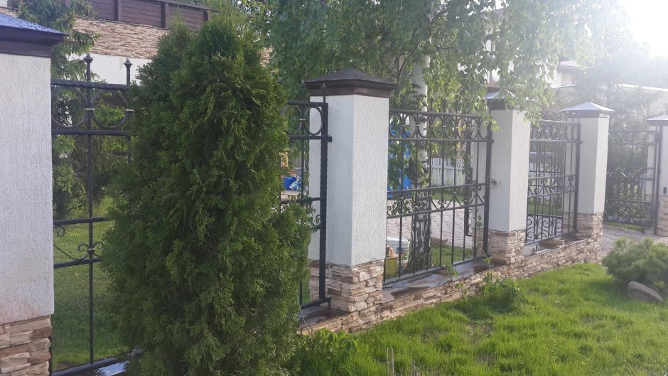 Штукатурка заборных столбов