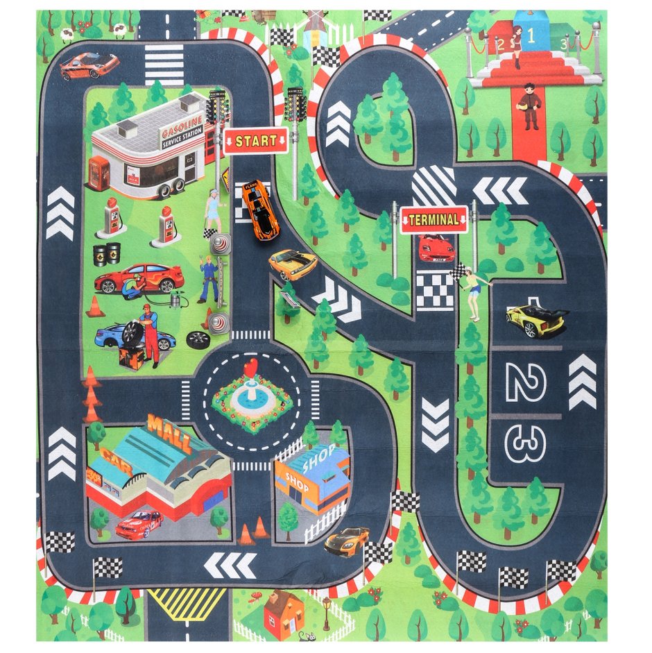 Knopa. Игровой коврик "твой город 3d" арт.657035 (Пластмастер)