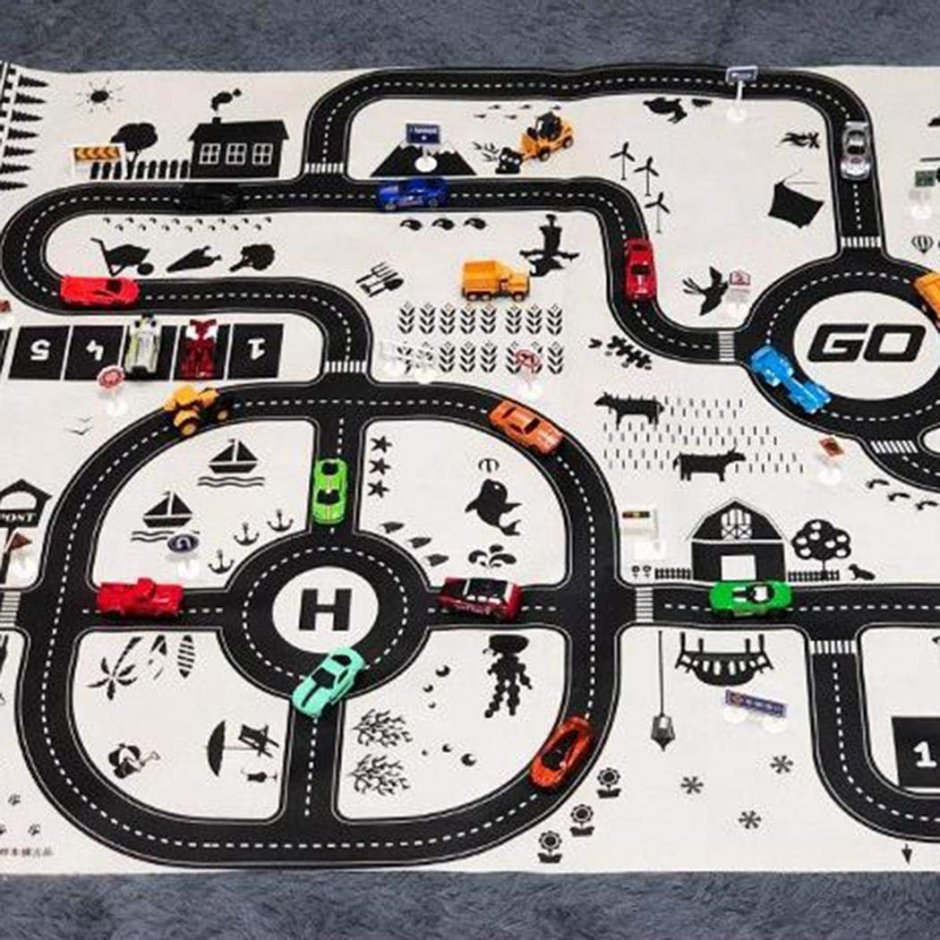 Игровой коврик Playmat Blue City