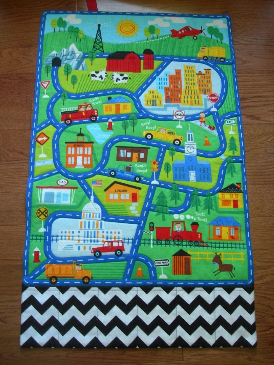Коврик дорога из фетра