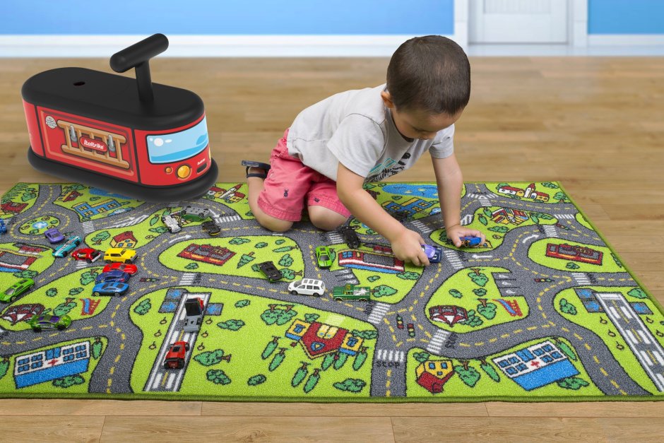 Kids Carpet Playmat Rug City Life