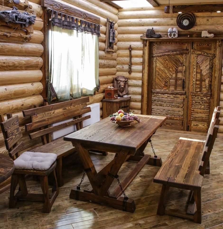 Мебель для бани под старину