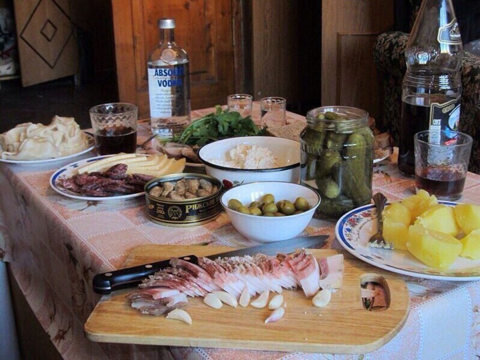 Деревенская закуска под водку
