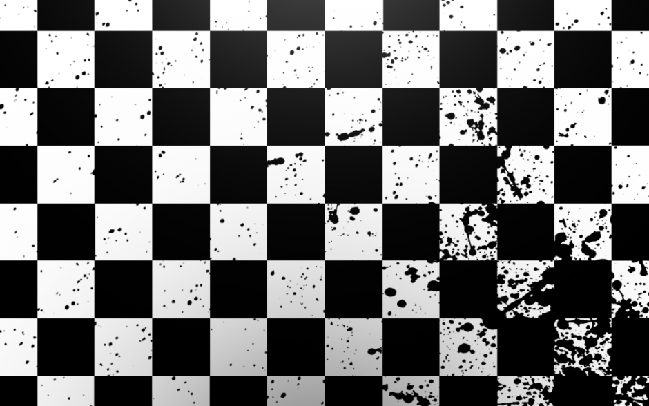 Шахматная доска черно белая