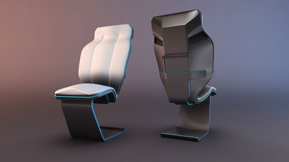 Кресло Andrian White 3d model