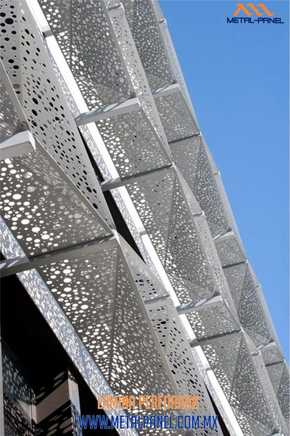 Перфорированные металлические панели для фасада
