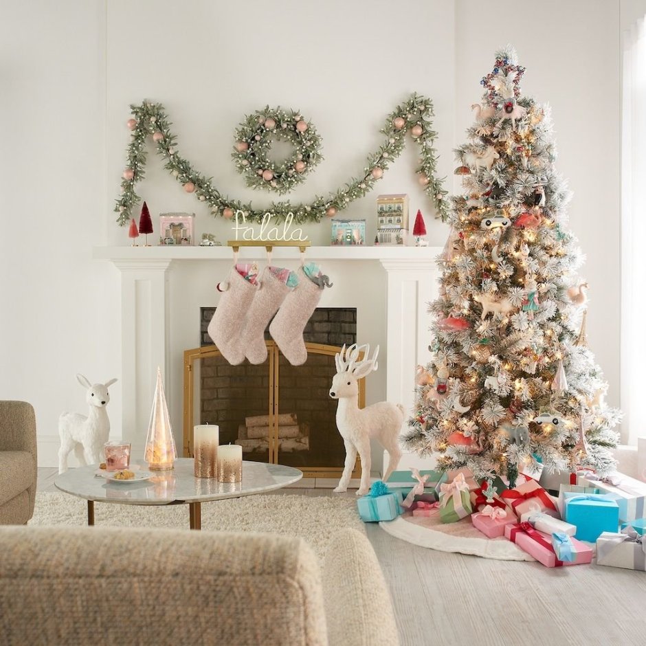 Christmas Tree skirt and Room