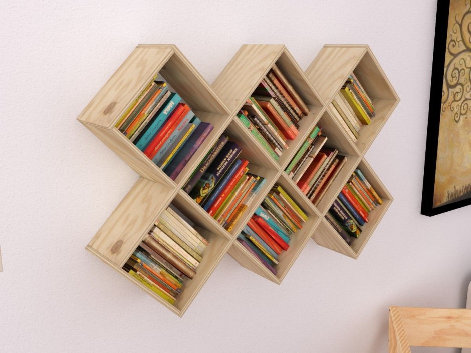 Двусторонние книжные полки