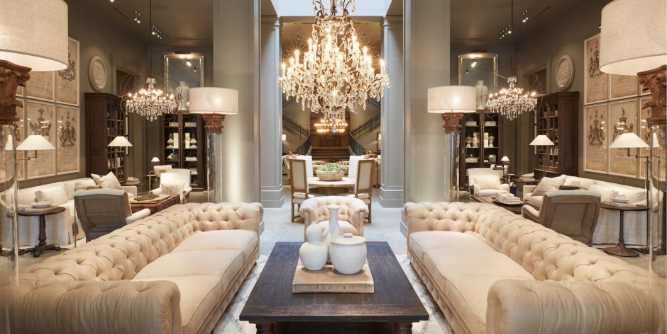Restoration Hardware интерьер