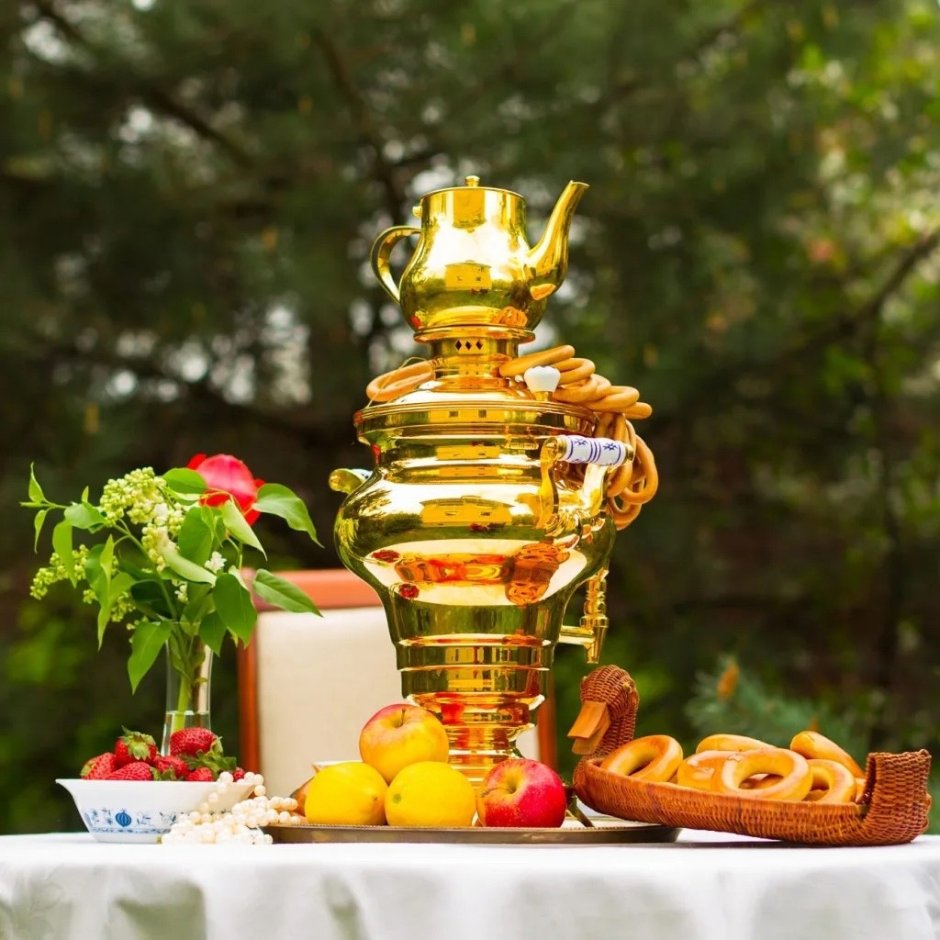 Чаепитие картинки красивые с самоваром