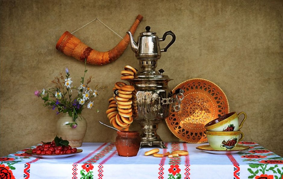 Самовар с баранками