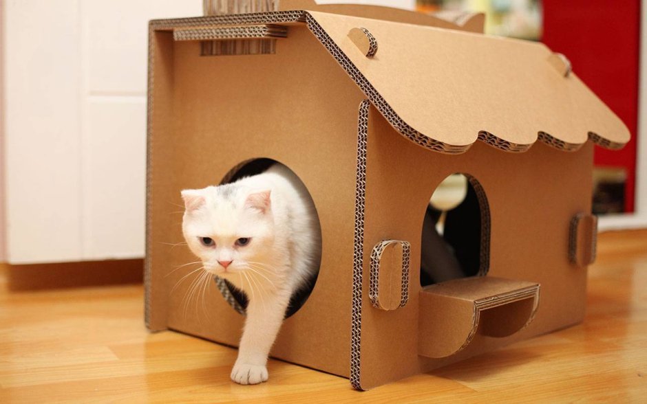 Домик КОТХАУС картонный