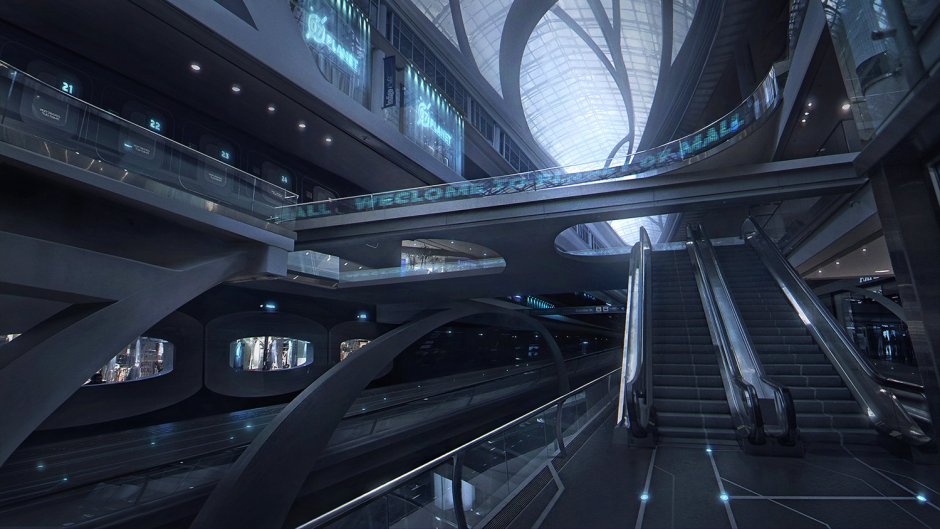 Sci Fi город футуризм