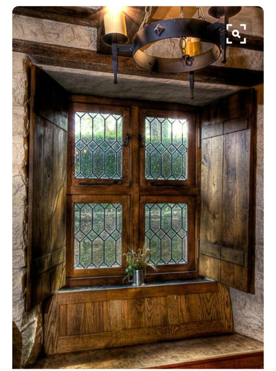 Деревянные окна средневековые