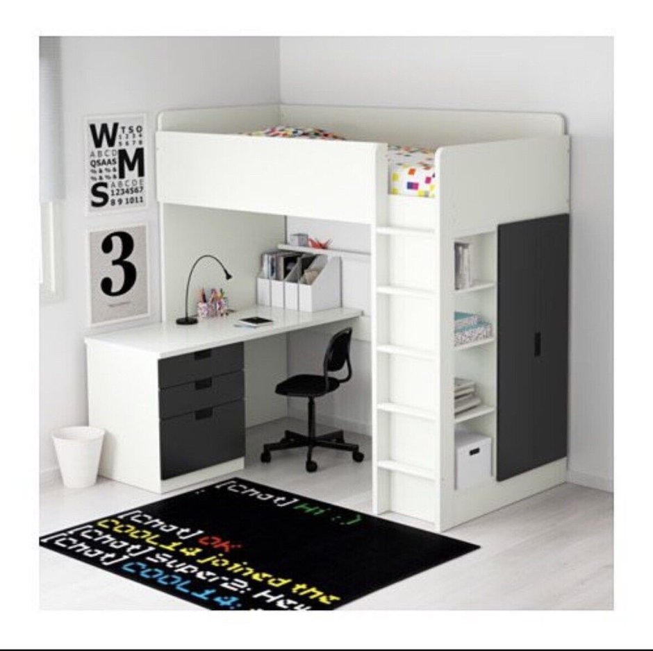 Ikea Stuva кровать чердак