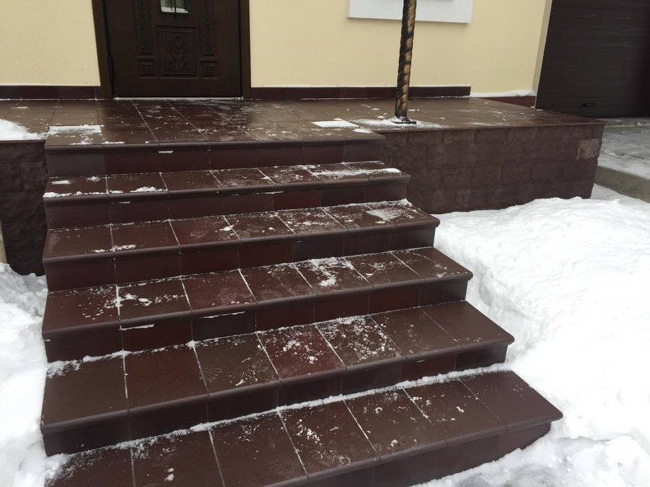 Плитка для ступеней коричневая