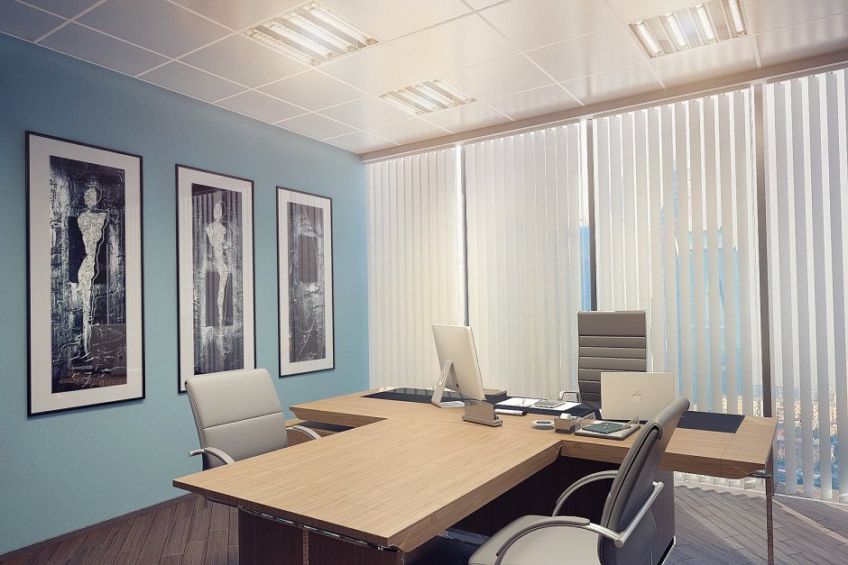 Интерьер кабинета в офисе
