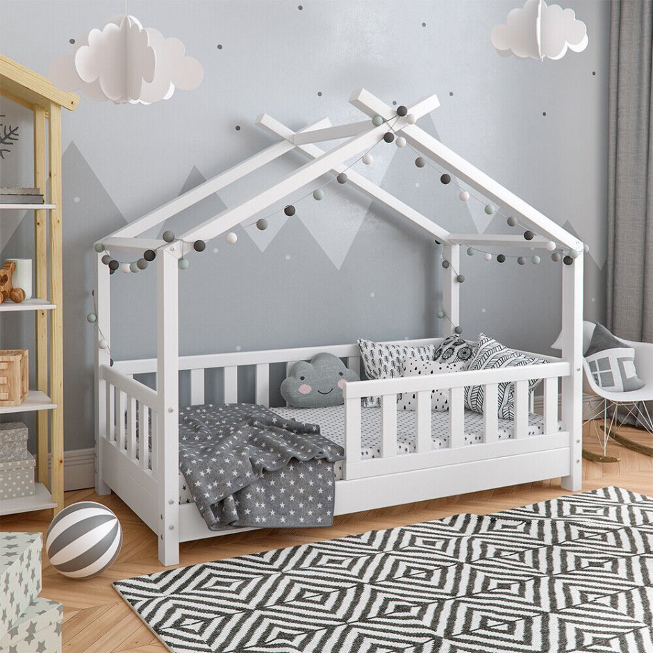 Кровать-домик Vicco Kinderbett hausbett Design