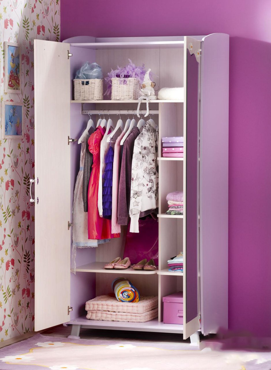Шкаф для одежды для подростка девочки