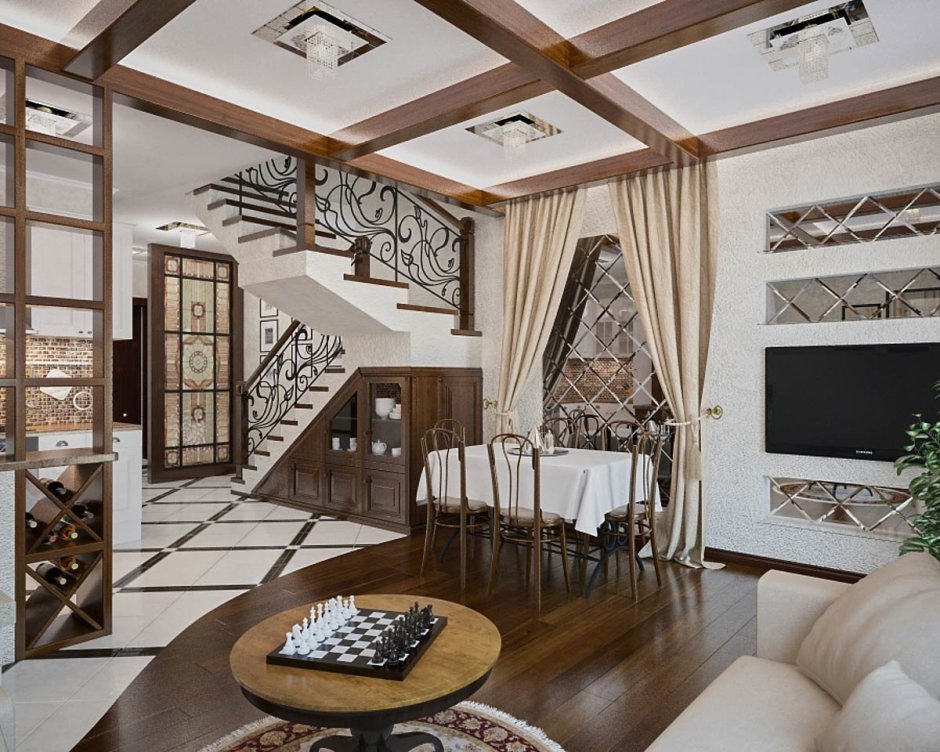 Гостиная в таунхаусе