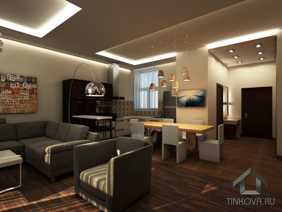 Гостиная в таунхаусе