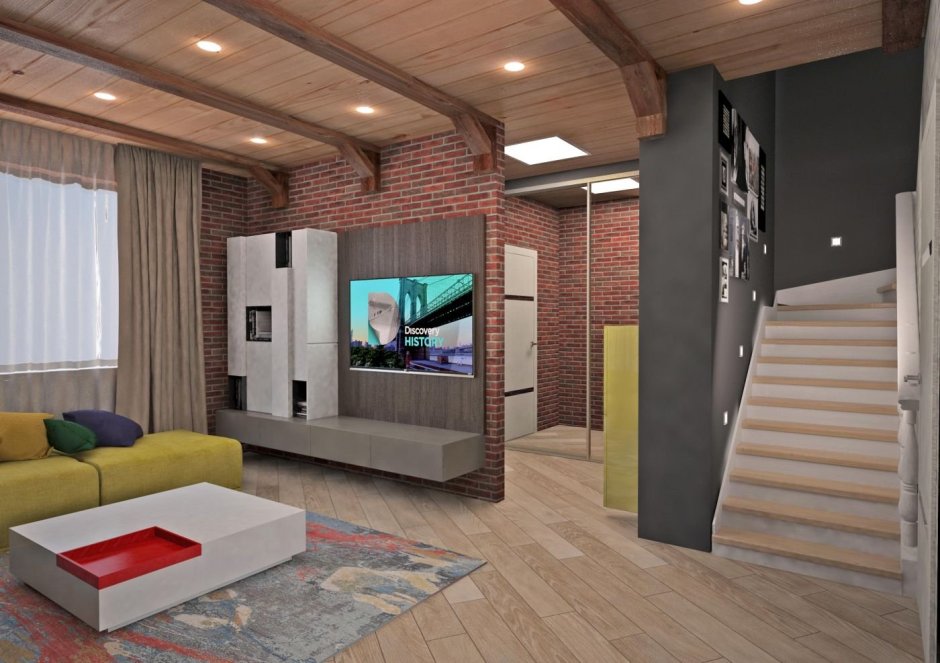 Пригородный простор интерьер