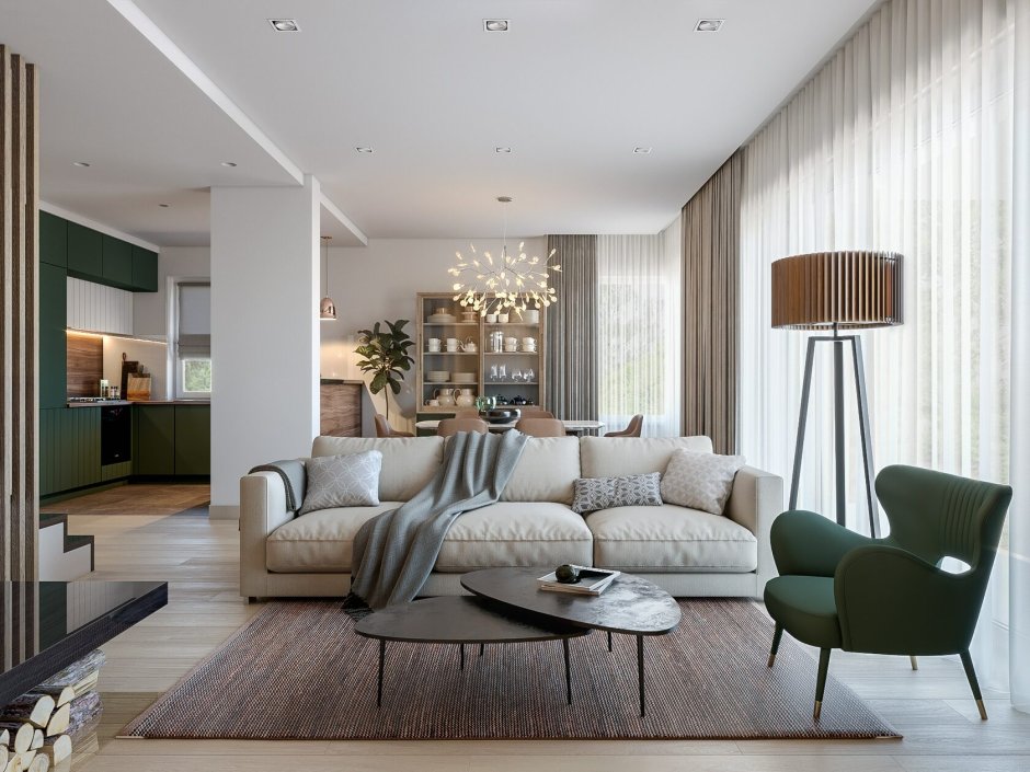 Интерьер таунхауса в современном стиле