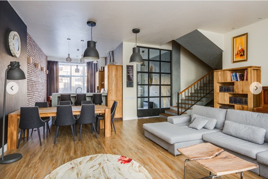 Таунхаус в стиле лофт внутри
