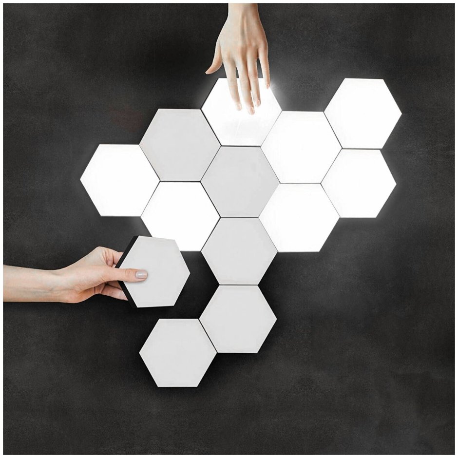 Сенсорный led светильник соты, 6шт