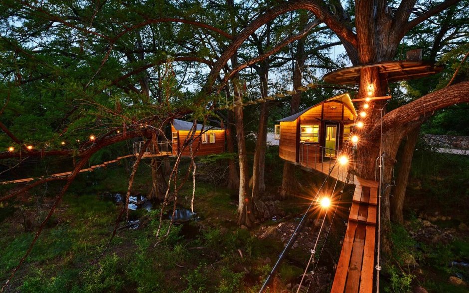 Отель Treehouse домики на деревьях