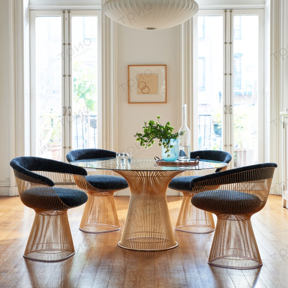Обеденный стол Platner Table Gold
