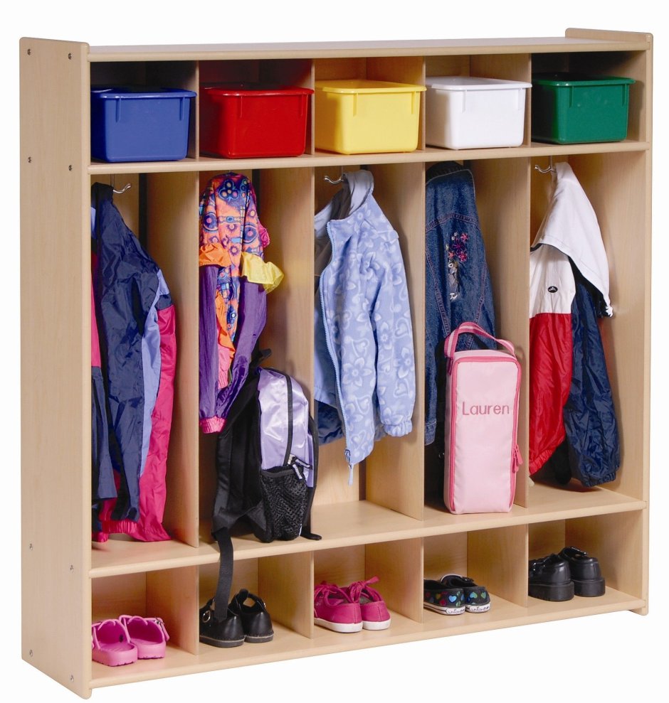 Детский шкафчик открытый для одежды