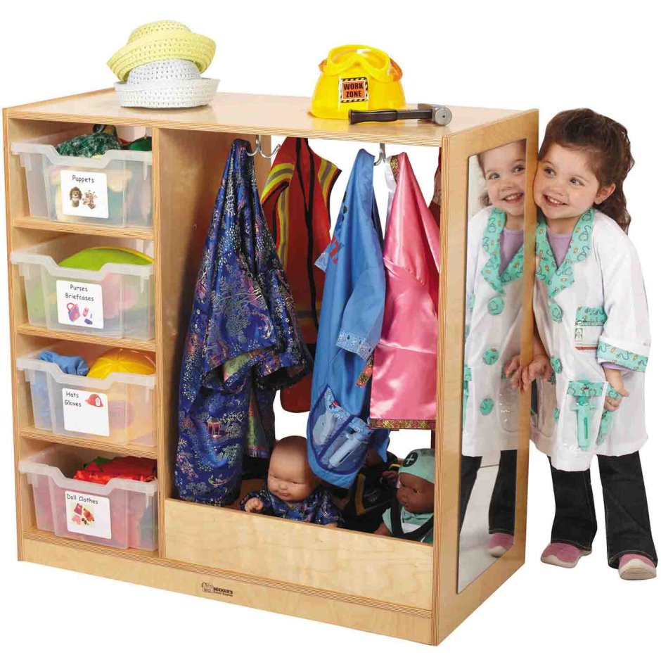 Детский шкаф для одежды Монтессори