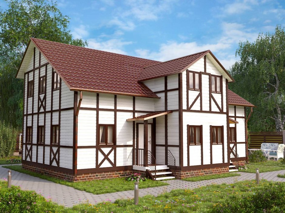 Каркасный дуплекс 130 м2