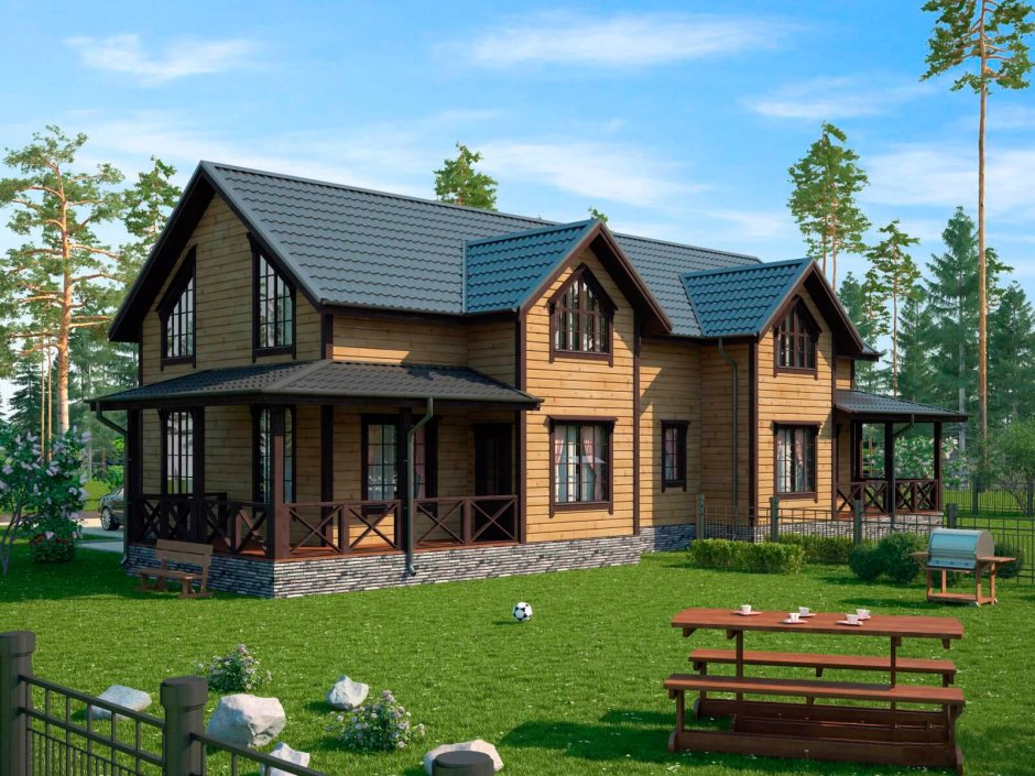 Каркасный дуплекс 160 м2