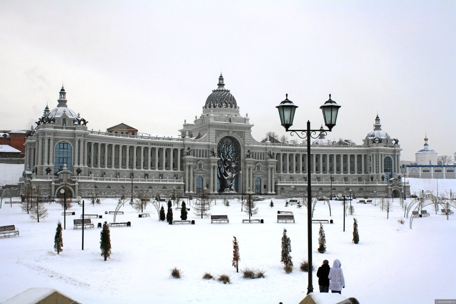 Дворец земледельцев Казань зима