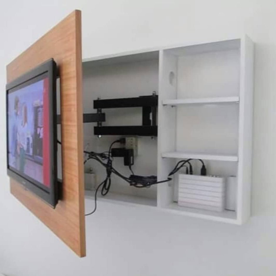 Полка для телевизора на стену