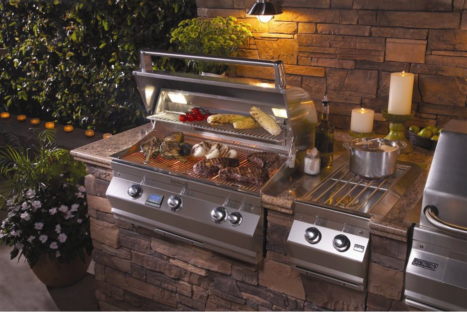 Газовый гриль зона BBQ