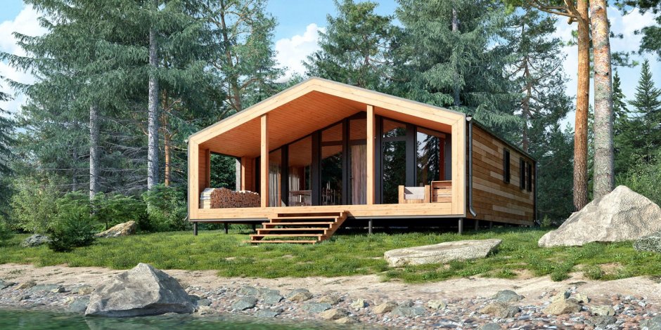 Модульный деревянный дом