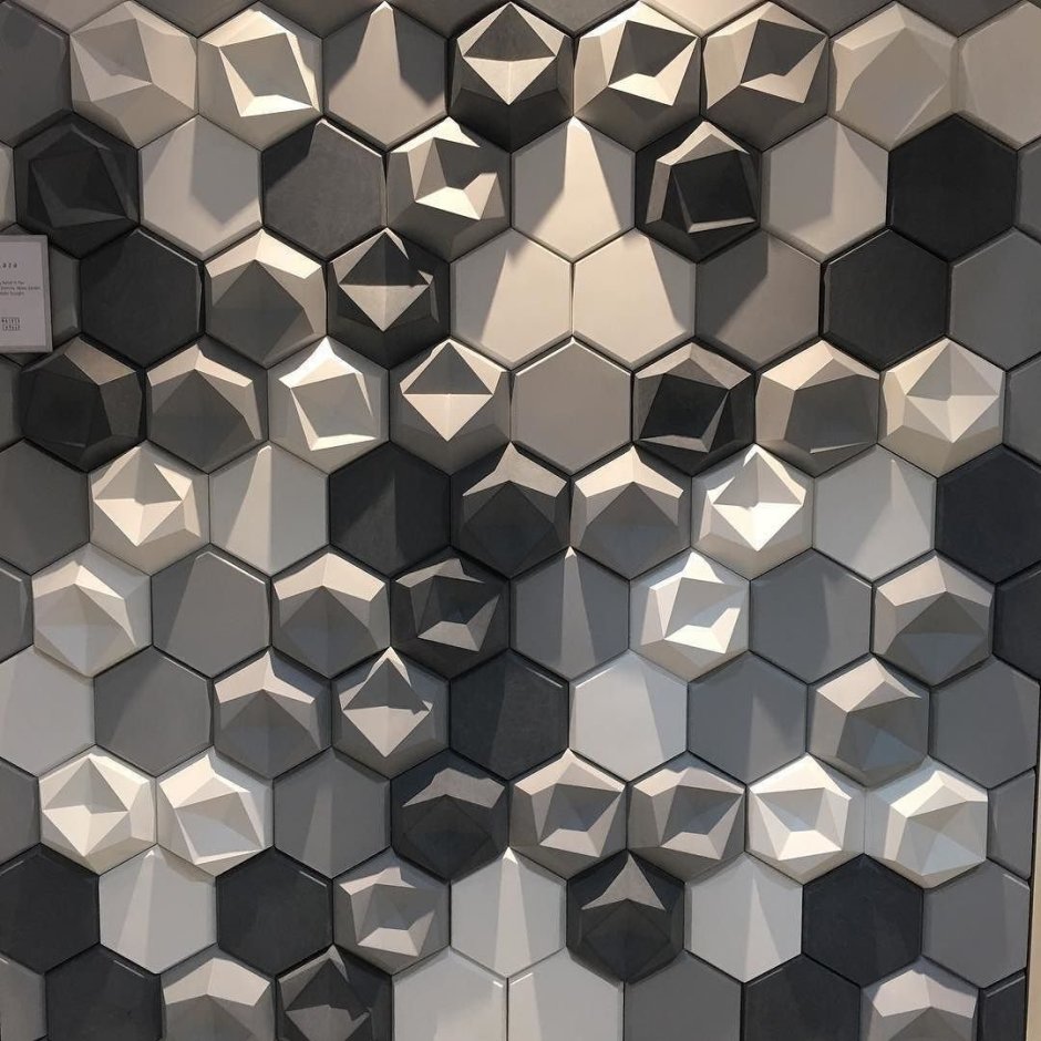 Мозаика Hexagon White Glass 30 30