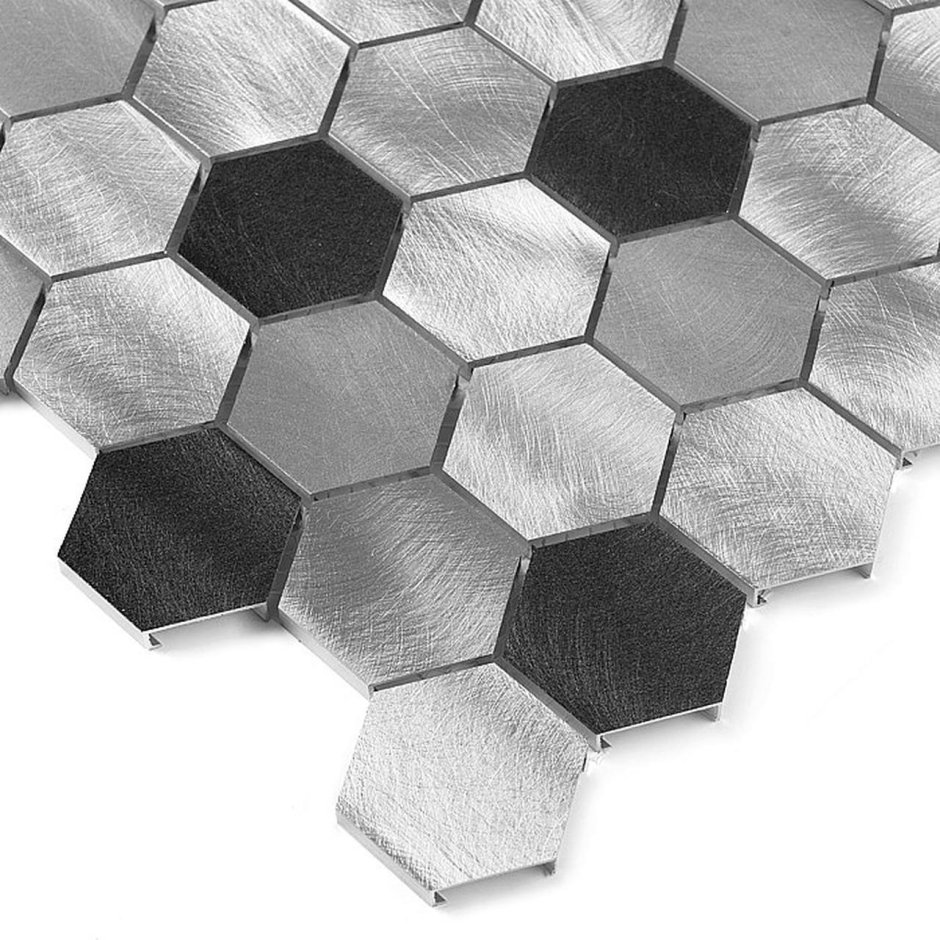 Porcelain Hexagon Mix Grey 51 мозаика керамическая