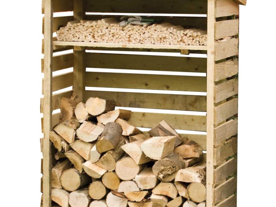 Дровник куб 2