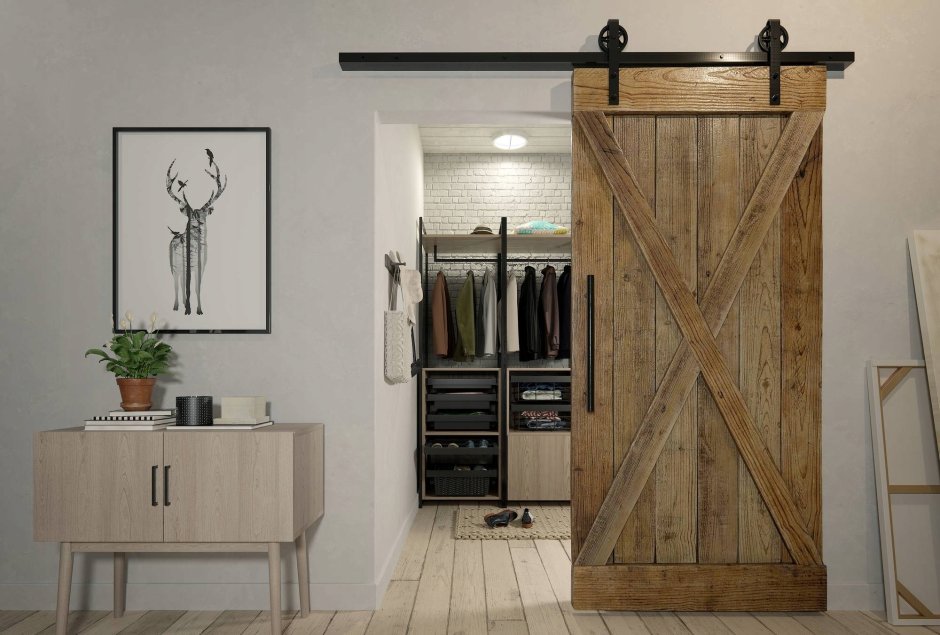 Амбарная дверь Loft модель 1