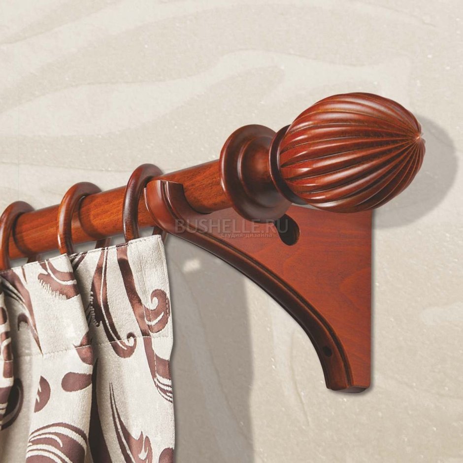 Деревянный держатель карниза для штор