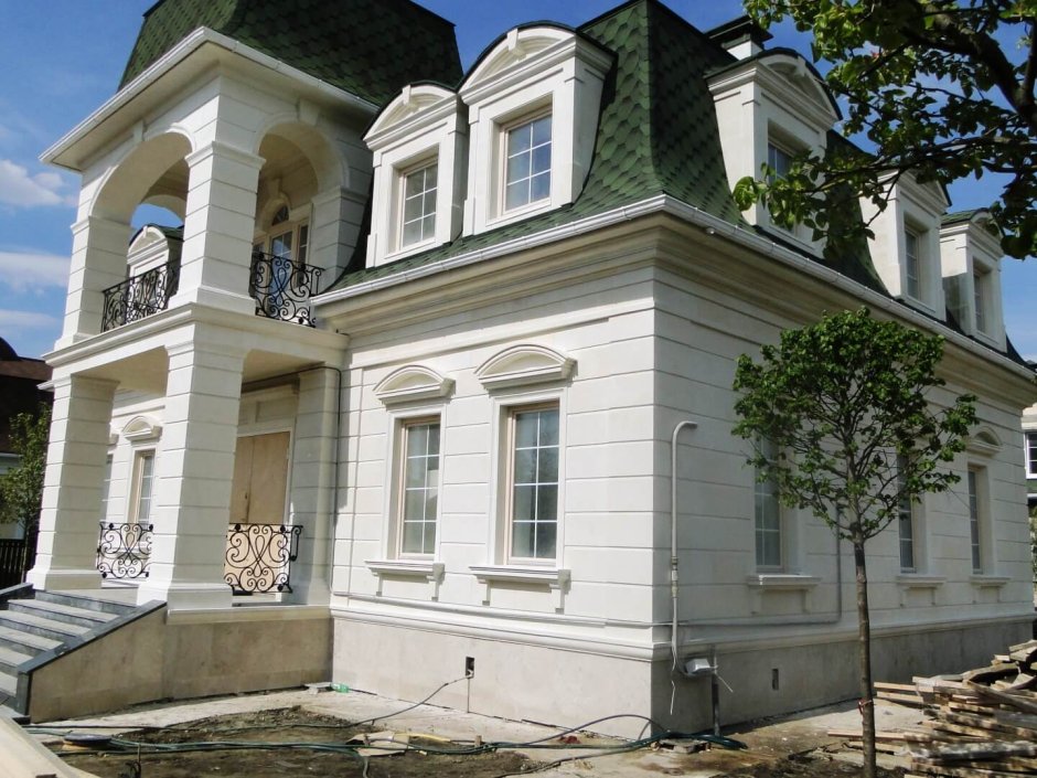 Белый Дагестанский камень для фасада
